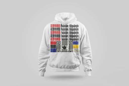 Hoodie — Floral Tie Guan Yin